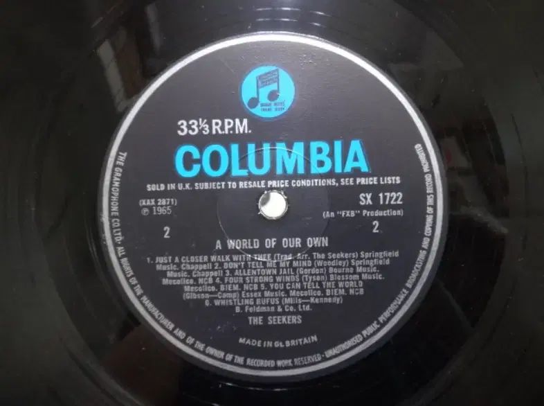 UK LP The Seekers ー 1965 年 早い