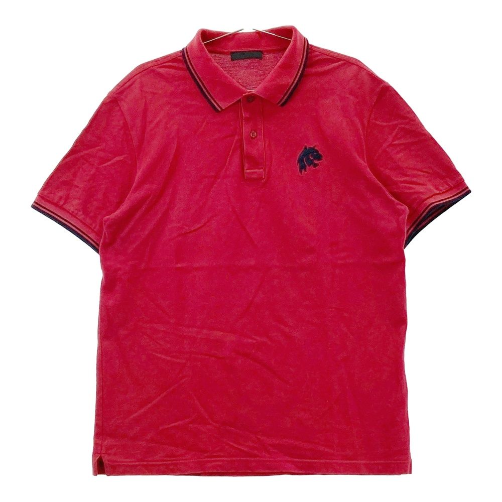 PRADA プラダ 半袖ポロシャツ レッド系 XL [240101501264] メンズ