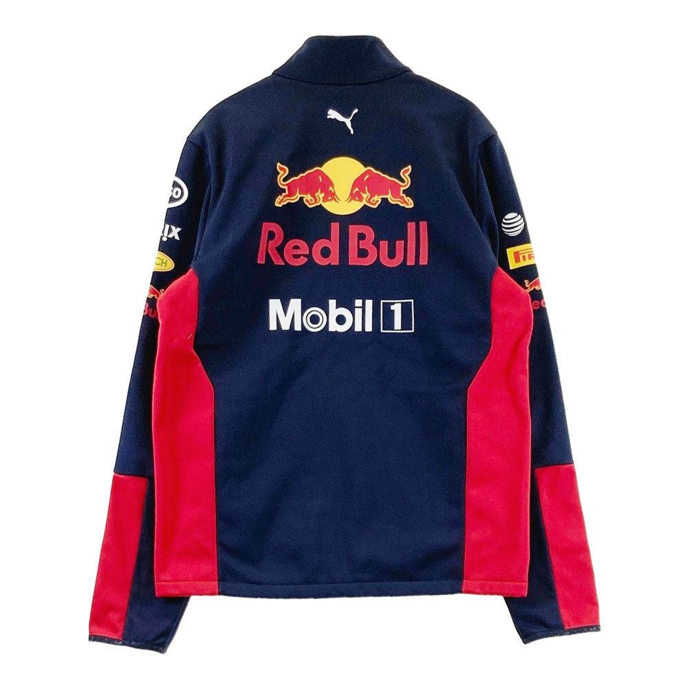PUMA プーマ ×RedBull RACING 裏起毛 ジップジャケット ネイビー系 S
