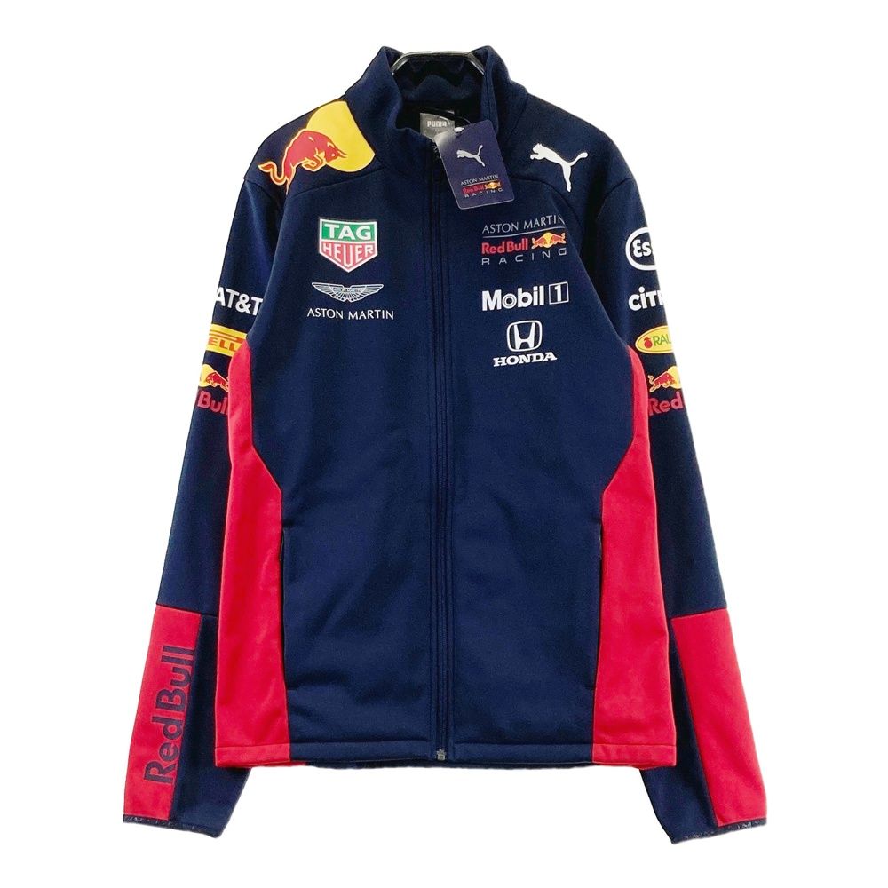 PUMA プーマ ×RedBull RACING 裏起毛 ジップジャケット ネイビー系 S