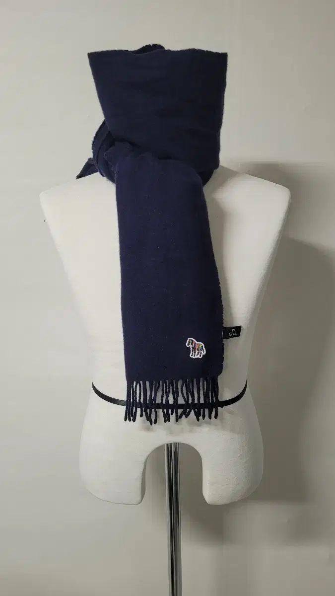 Paul Smith ポール スミス 딥네이비 イングランドメイド ラムウール マフラー