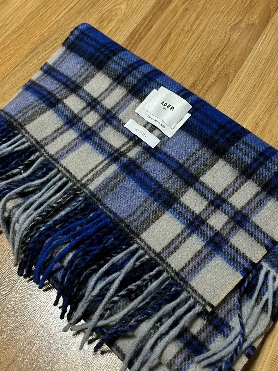  ADER ERROR アーダーエラー レヴァント プレイド マフラー Z ブルー マフラー 小物