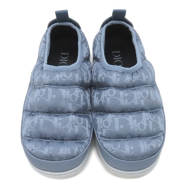 クリスチャン ディオール Christian Dior スリッポン スノー スリッパ ナイロン ラバー ブルー 39 オブリーク トロッター スニーカー 青
