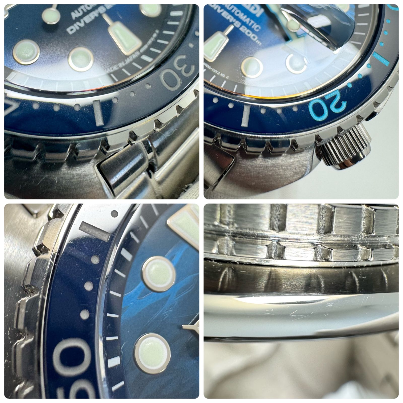  動作良好 腕時計 メンズ セイコー SEIKO プロスペックス ダイバースキューバ PADIコラボモデル SBDY125 4R36 06Z0 自動巻 青 デイデイト表示 日本語 英語 200m防水 フーディー 自動巻き時計 腕時計(アナログ)