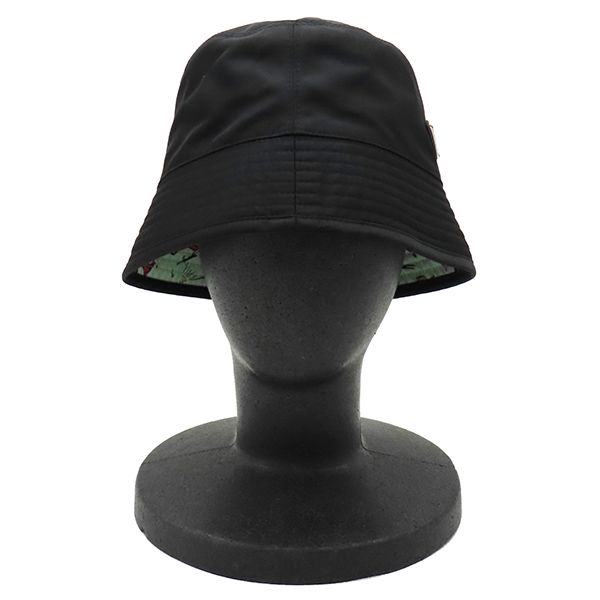 プラダ PRADA ハット Re-Nylon バケットハット ナイロン NERO×アクア M