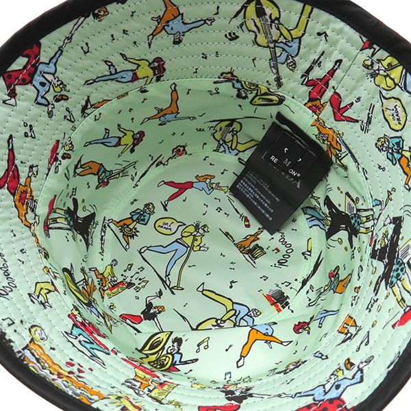 プラダ PRADA ハット Re-Nylon バケットハット ナイロン NERO×アクア M