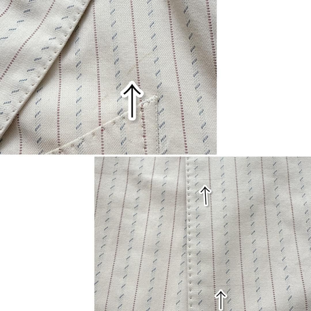 PAUL SMITH ダブルブレスト ベージュストライプ ジャケット L - メルカリ