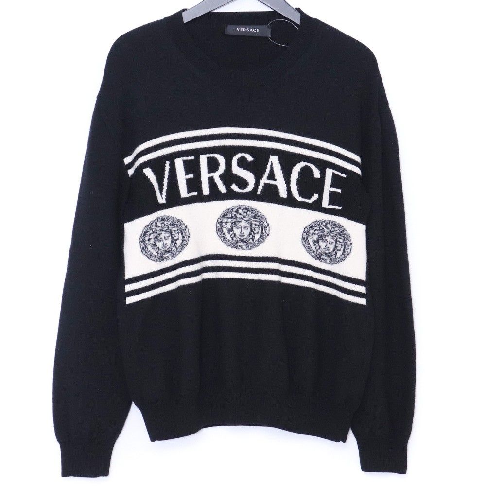VERSACE メデューサプルオーバーニット サイズ52 ブラック - メルカリ