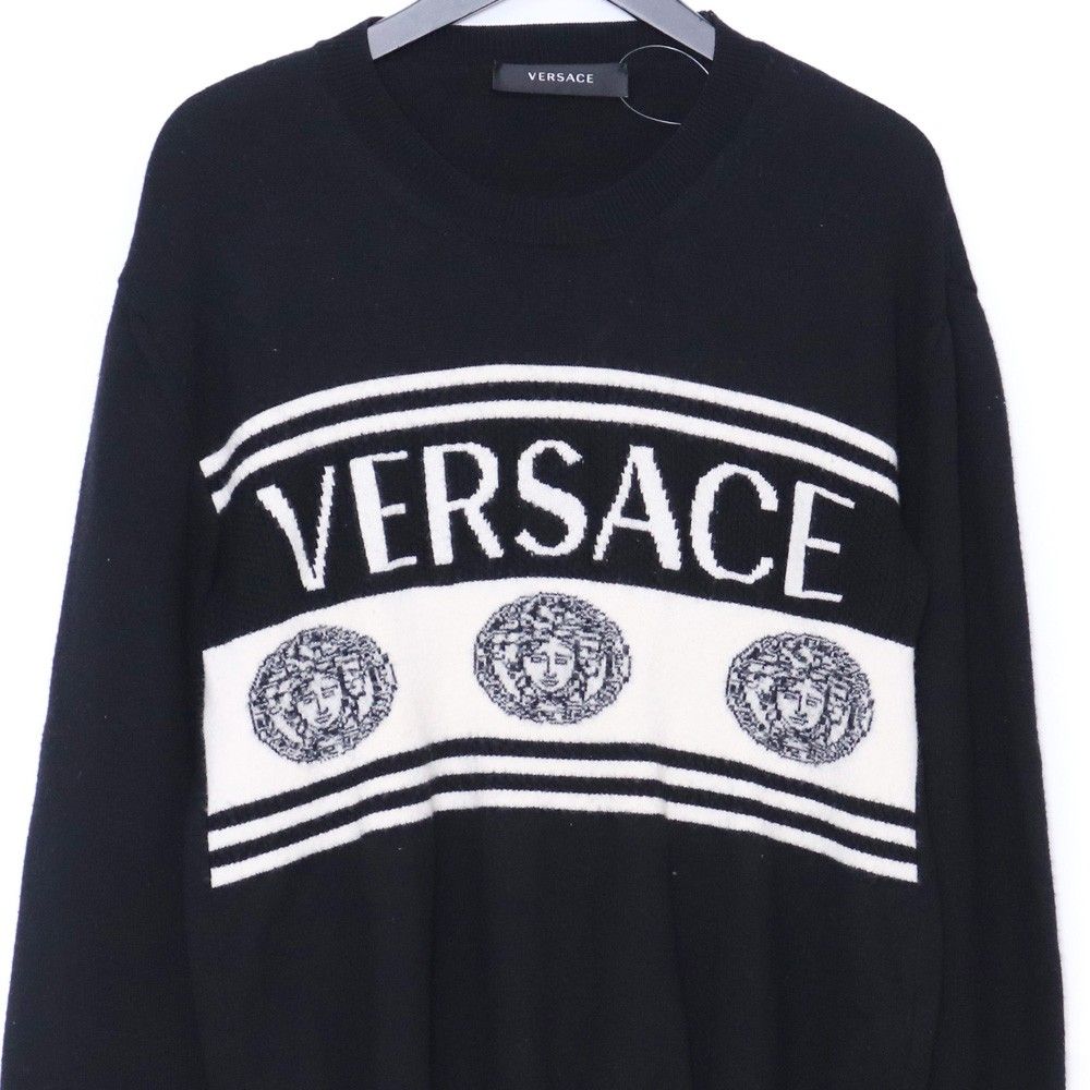VERSACE メデューサプルオーバーニット サイズ52 ブラック - メルカリ