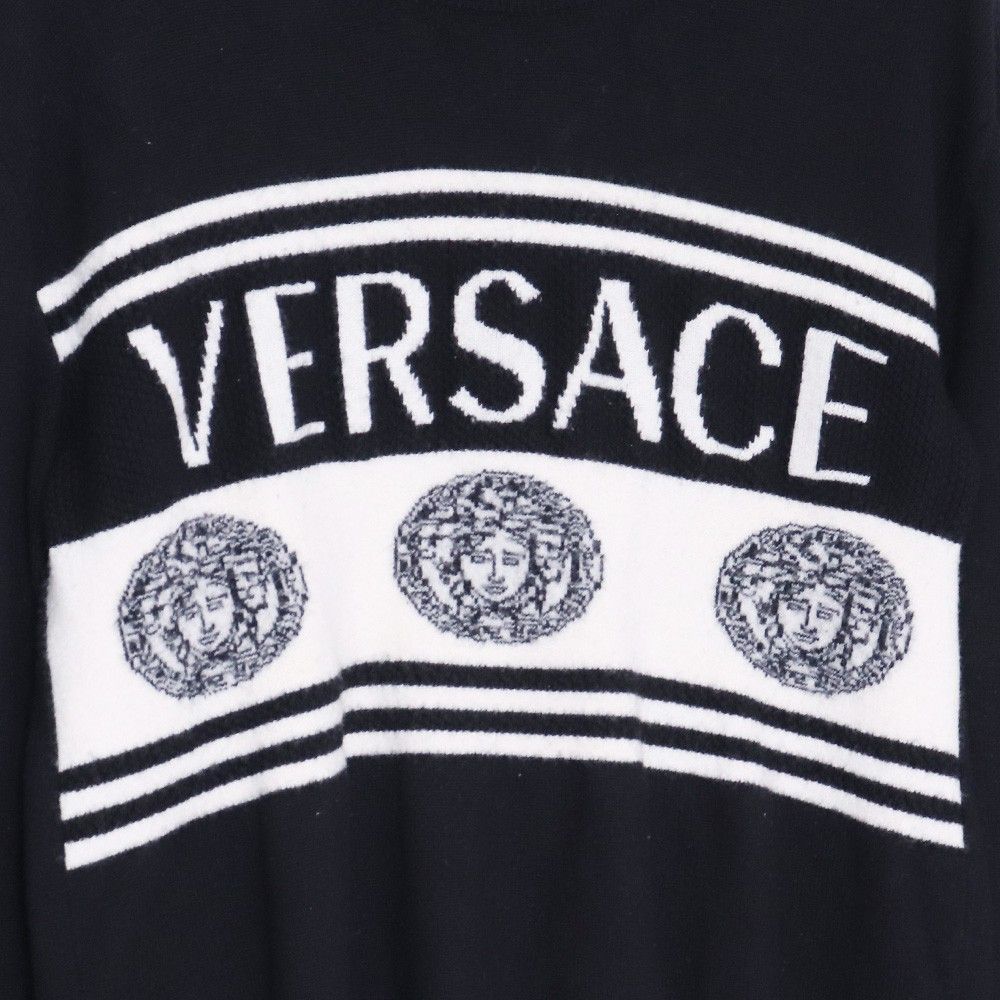VERSACE メデューサプルオーバーニット サイズ52 ブラック - メルカリ