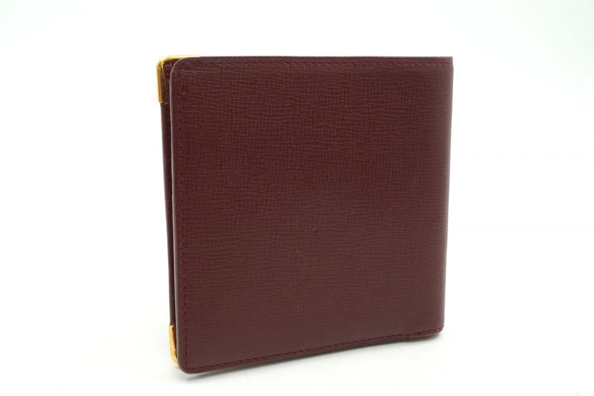 カルティエ ヴィンテージ マストライン 二つ折り コンパクト 財布