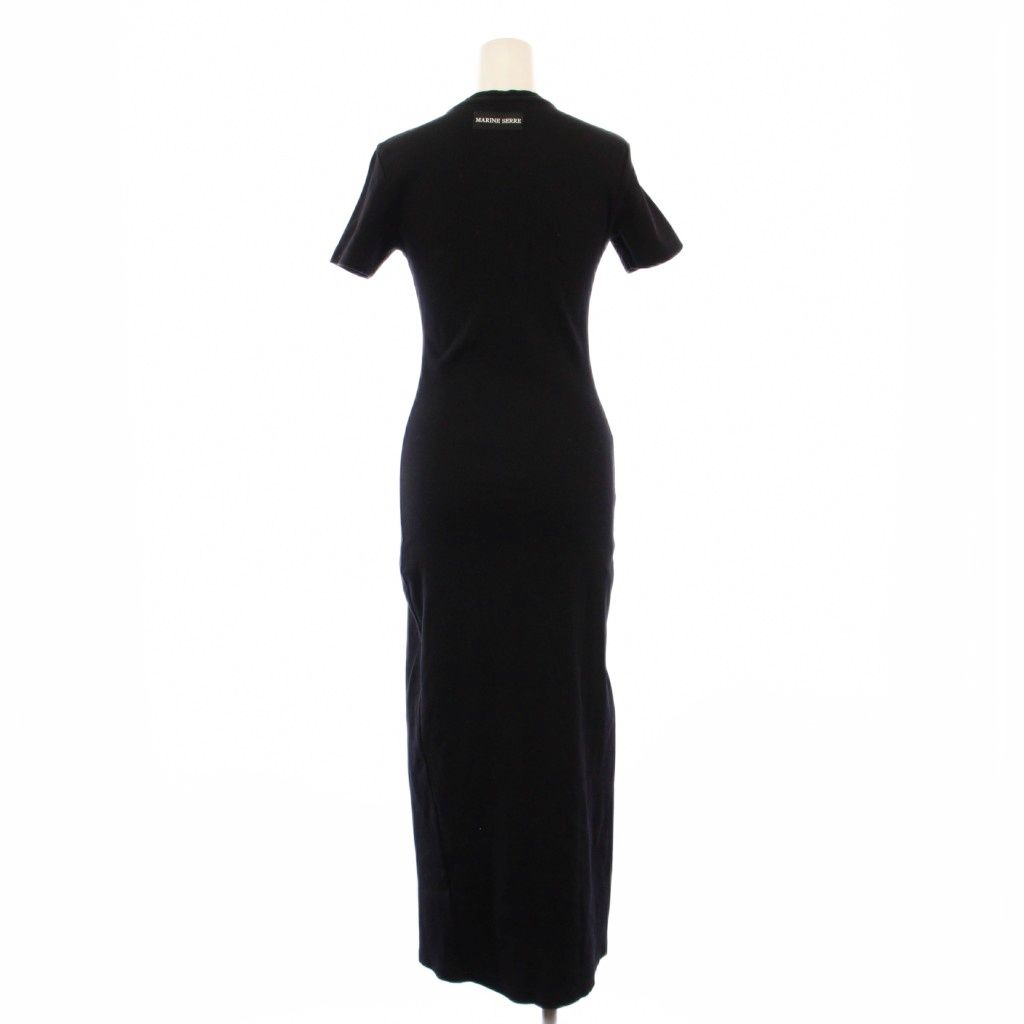 マリーンセル MARINE SERRE WHITE LINE タイトワンピース マキシ