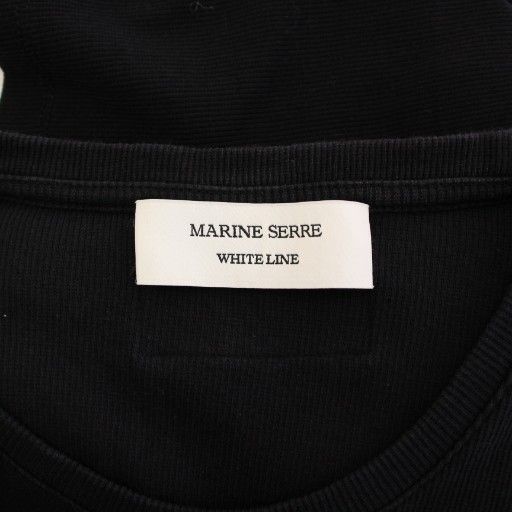 マリーンセル MARINE SERRE WHITE LINE タイトワンピース マキシ