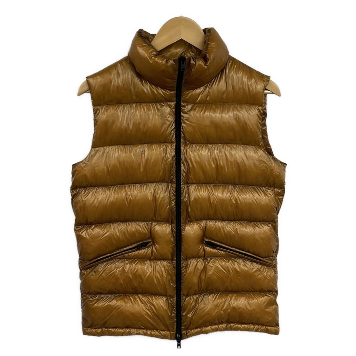 HERNO(ヘルノ) ダウンベスト サイズ46 S メンズ美品 - ブラウン ジップ