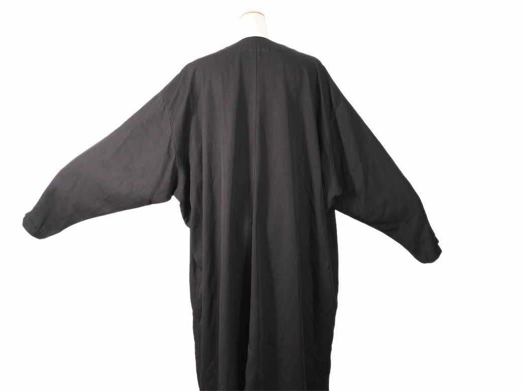 Y's ワイズ レイヤード ワンピース コート ブラック YJ-D03-204