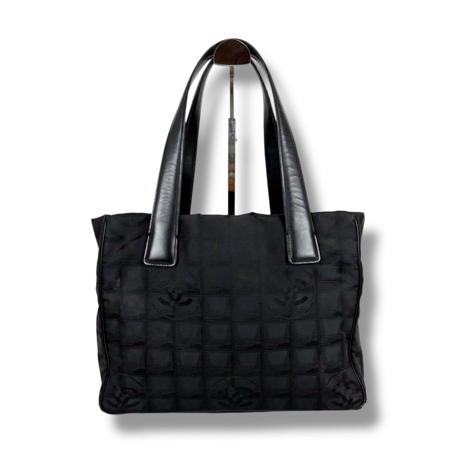 CHANEL シャネル ミニトートバッグ ニュートラベルライン ブラック 黒