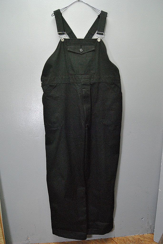is ness COTTON ALL IN ONE イズネス コットン オールインワン オーバーオール ブラック SIZE