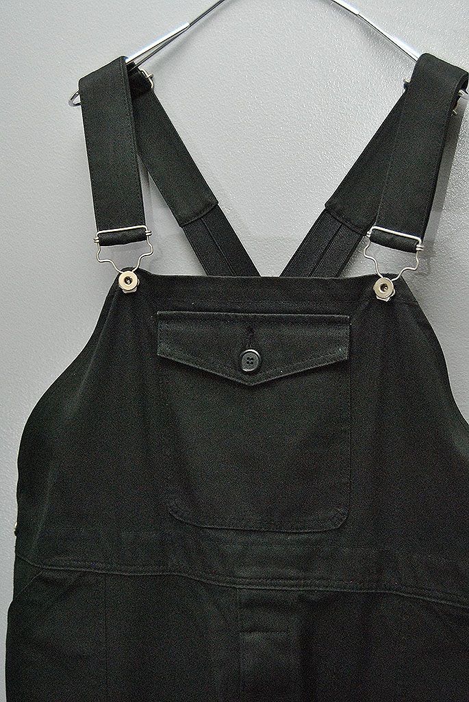 is-ness COTTON ALL IN ONE イズネス コットン オールインワン オーバーオール ブラック SIZE