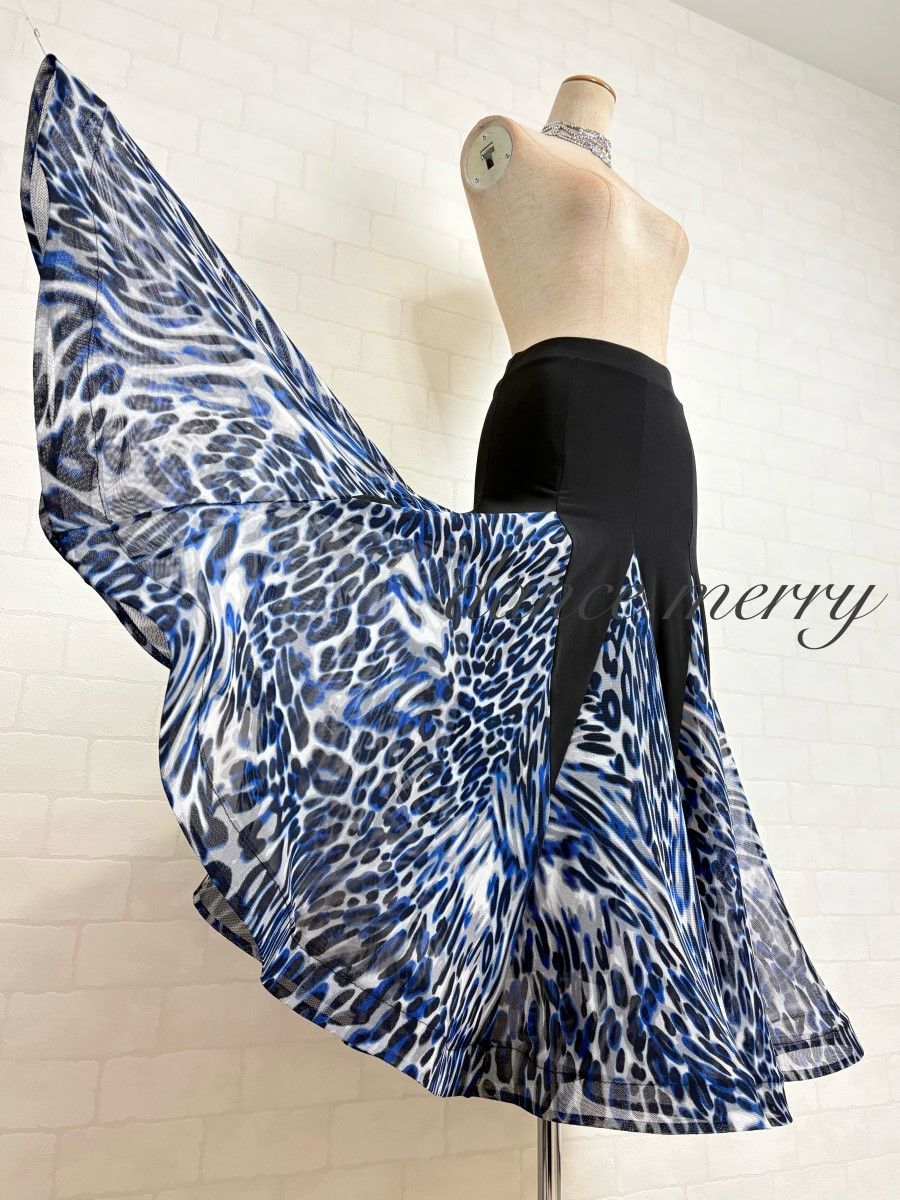 新品　社交ダンス　ツーピース　黒　黄色　青　パーティ　セットアップ　9262 MERRY】新品 社交ダンス ツーピース セットアップ 青 黒 白 パーティ