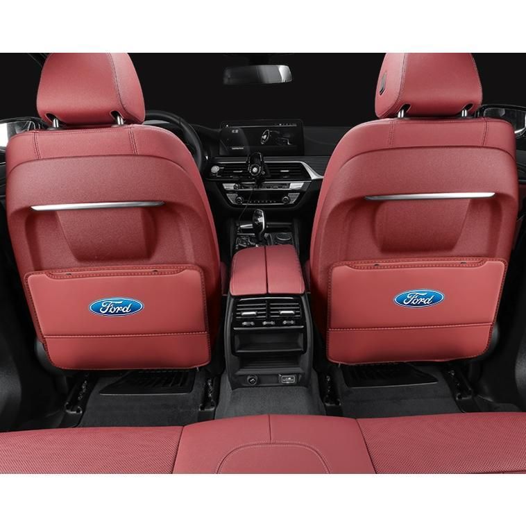 フォード FORDワインレッド車用 シート バックカバー 汚れ防止カバー 蹴り防止 取付簡単 座席 シートバック カーグッズ 2枚セット aa
