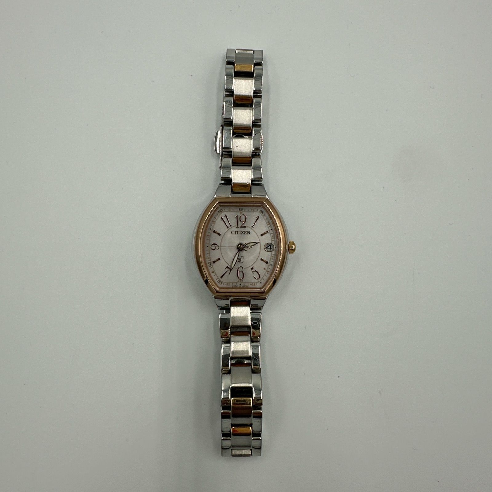 ▪️CITIZEN XC クロスシー トノー型 ソーラー電波 ピンクゴールド