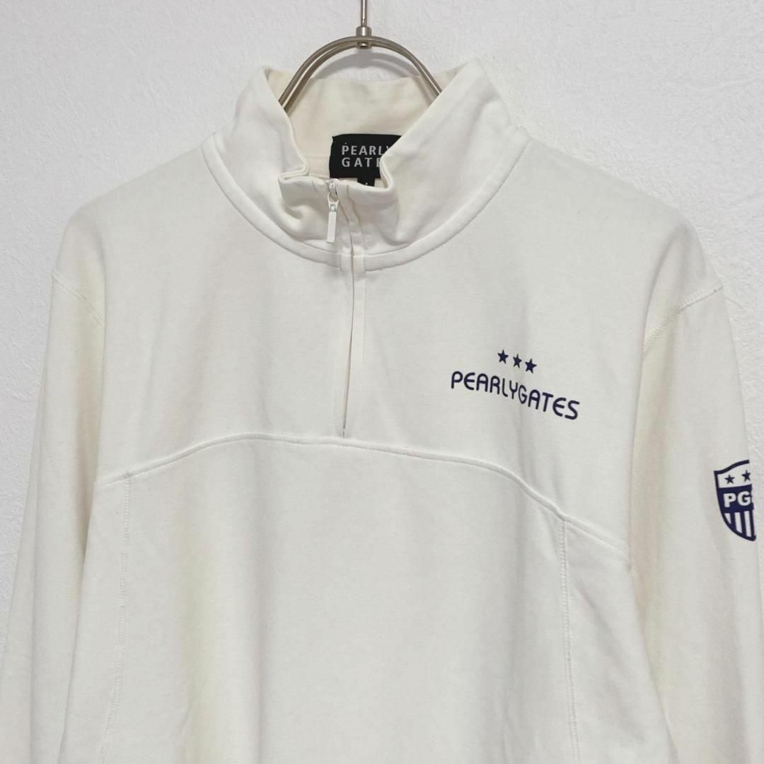 PEARLY GATES ブラックハーフジップセーター サイズ4 PEARLY GATES ハーフジップ ニット サイズ4 - メルカリ