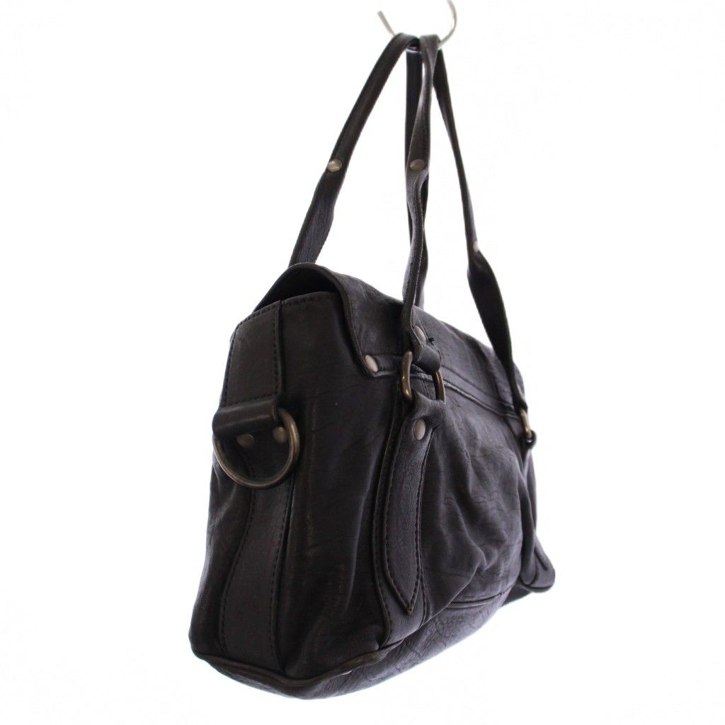 ミュウミュウ miumiu ヴィッテロルクスハンドバッグ レザー ブラック