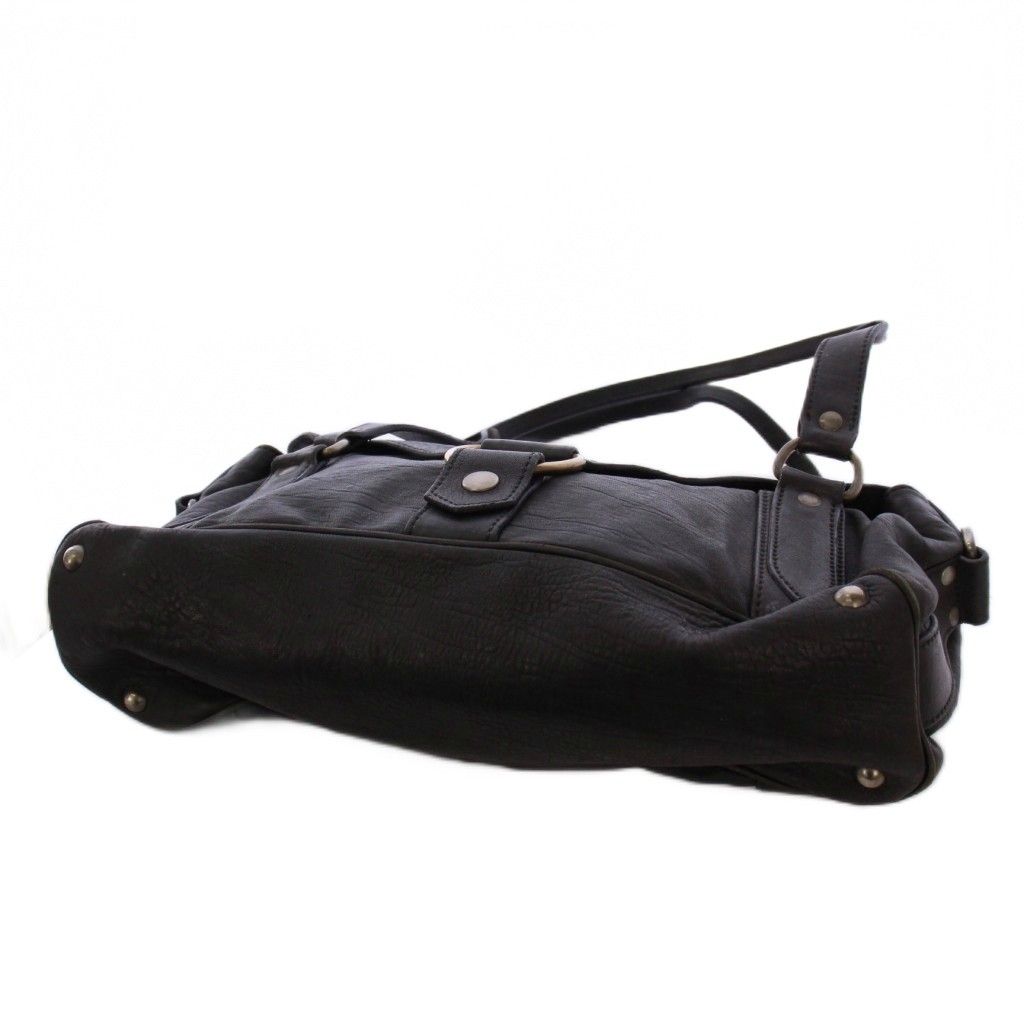 ミュウミュウ miumiu ヴィッテロルクスハンドバッグ レザー ブラック