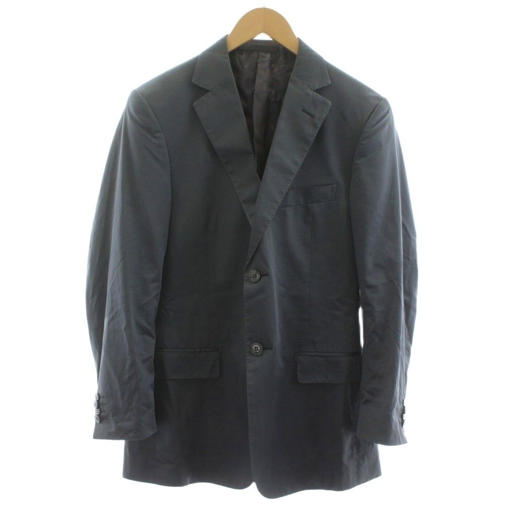 ジーゼニア Z Zegna テーラードジャケット ブレザー サテン 46 グレー