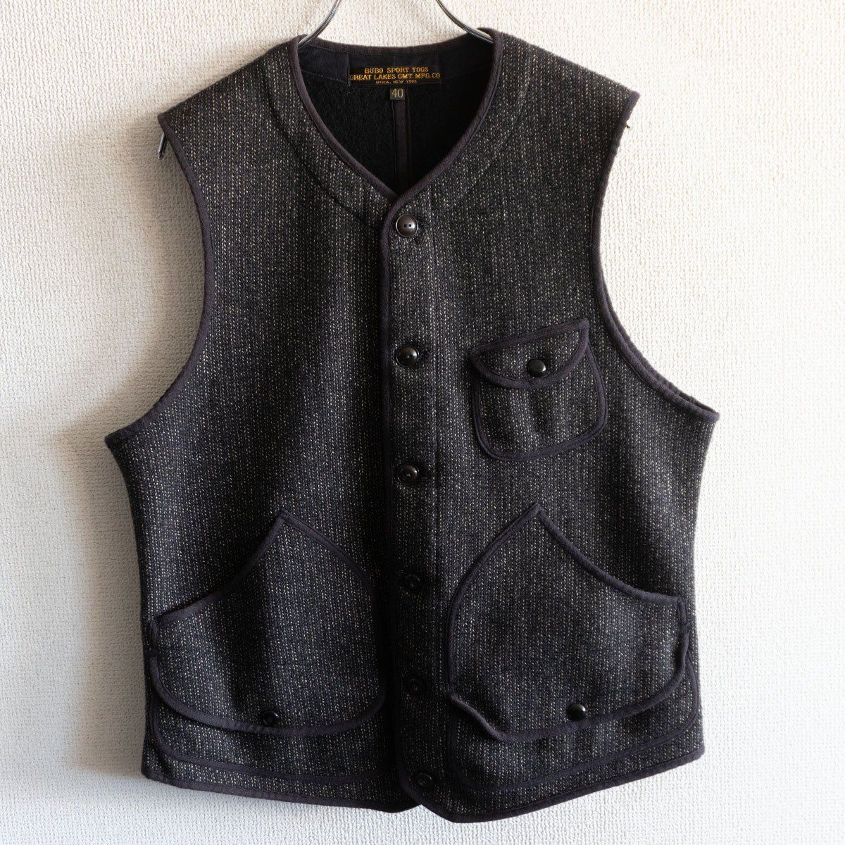 美品】FREEWHEELERS GREAT LAKES GMT.MFG.CO.【SUFFOLK VEST】40
