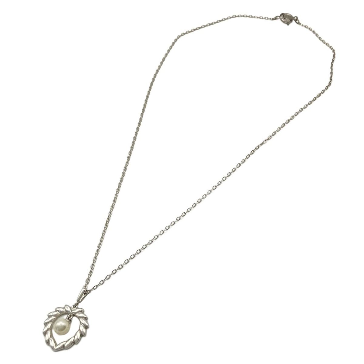 mikimoto(ミキモト) ネックレス美品 - シルバー×パール パール - メルカリ