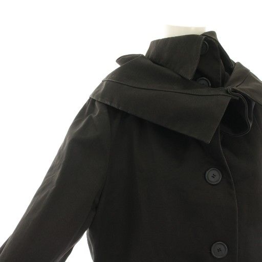 anne valerie hash バージンウールロングコート　黒　XS アンヴァレリーアッシュ ANNE-VALERIE HASH ロングコート アウター S