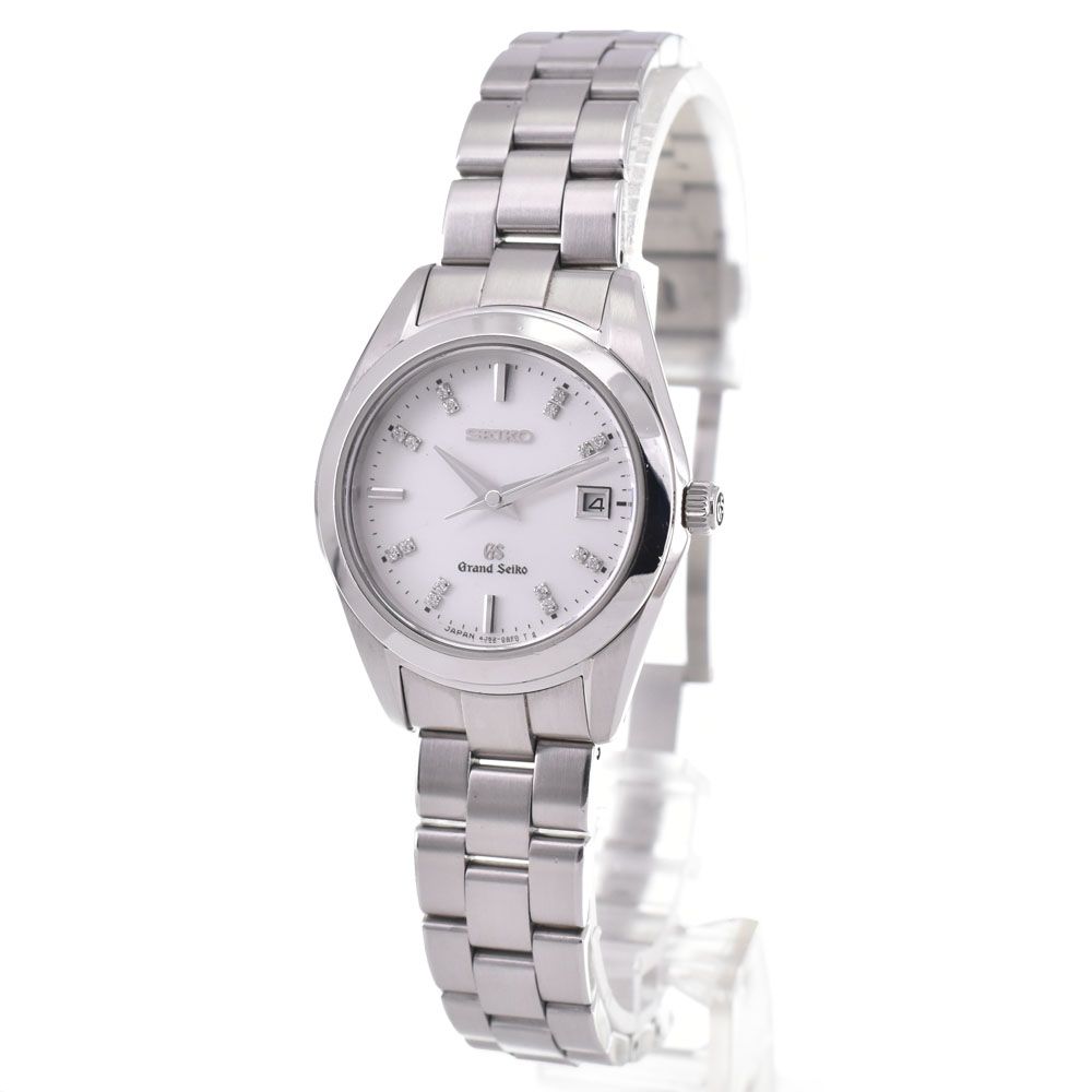 セイコー SEIKO STGF 273 4 J 52-0 AB 0 グランドセイコー 16 P ダイヤモンド デイト クォーツ レディース 内箱 保証書付き B 144222