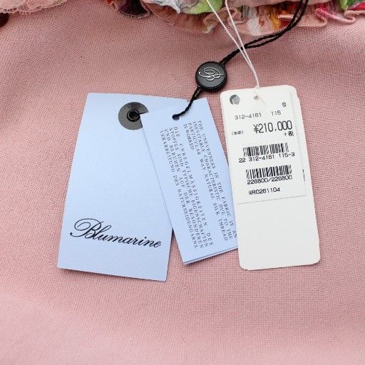 ブルマリン Blumarine ワンピース 絹 シルク 38 ピンク マルチカラー