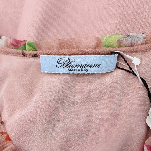 ブルマリン Blumarine ワンピース 絹 シルク 38 ピンク マルチカラー