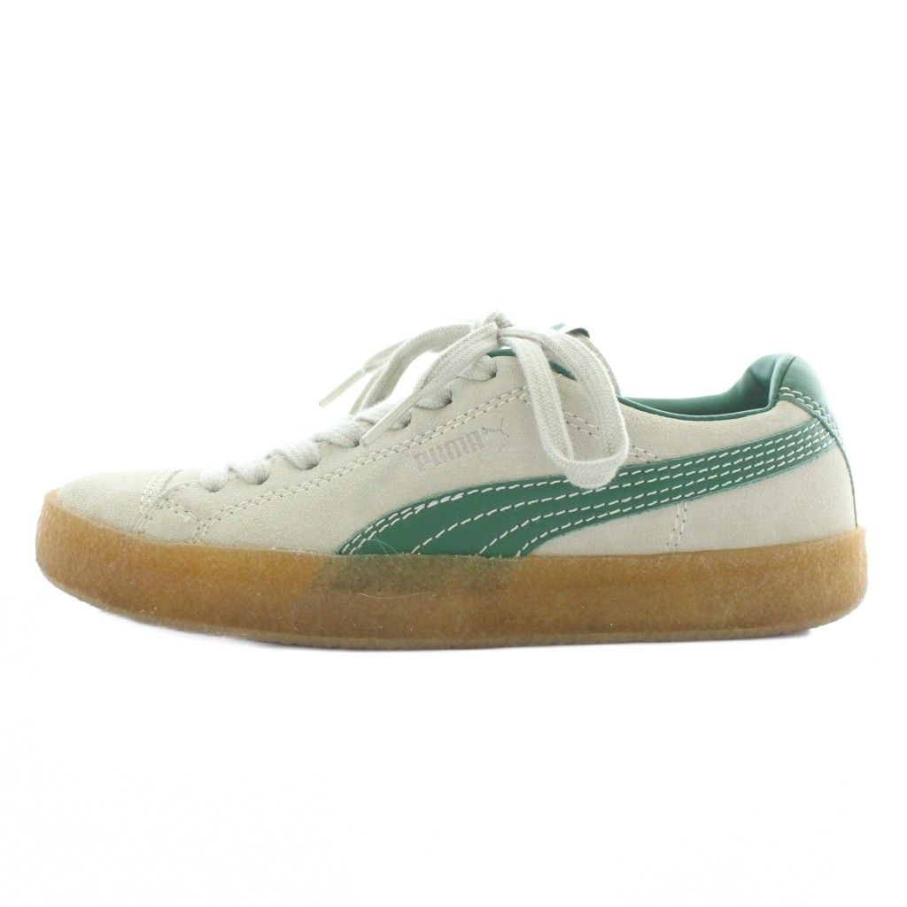 プーマ PUMA アミ パリス Ami Paris スウェード クレープ プリスティン Suede Crepe Pristine スニーカー ローカット US 5 23 cm ベージュ 緑 グリーン 384146 01 XZ GY 19