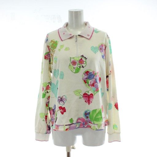 レオナールスポーツ LEONARD SPORT 長袖 カットソー ハーフジップ 44