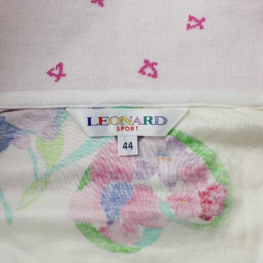 レオナールスポーツ LEONARD SPORT 長袖 カットソー ハーフジップ 44