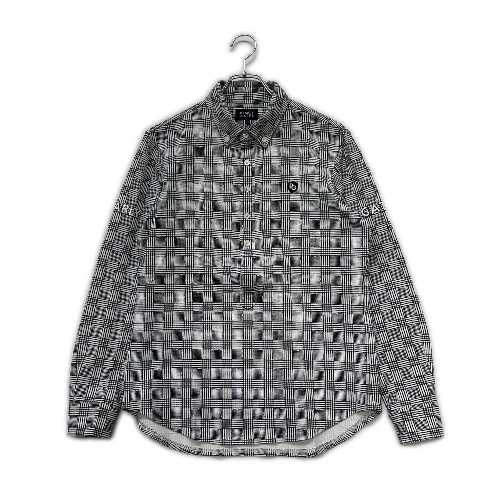中古 メンズ パーリーゲイツ PEARLY GATES 長袖ポロシャツ 4(M) 白×黒