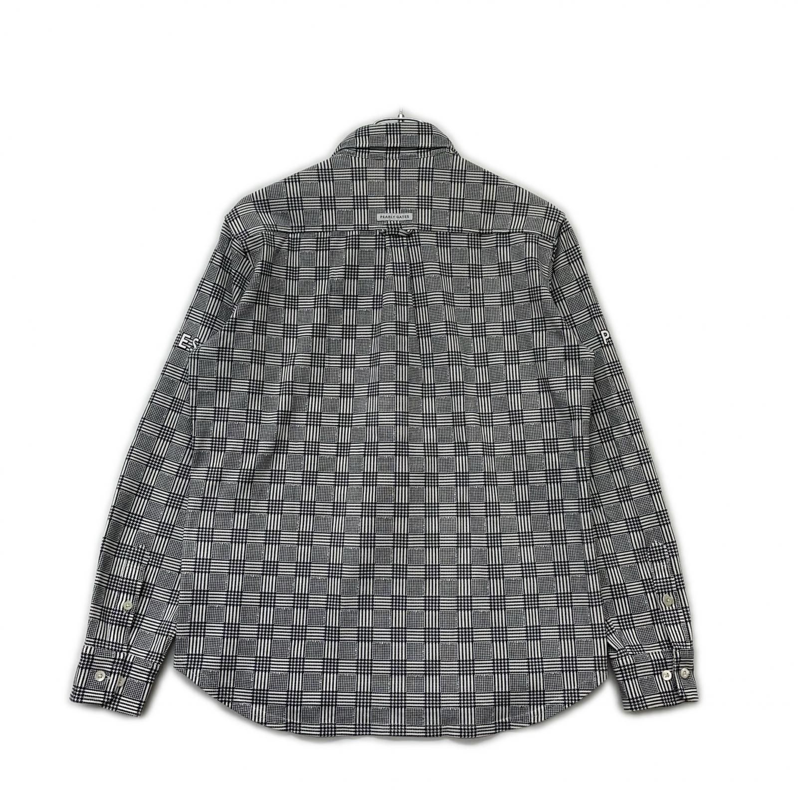 中古 メンズ パーリーゲイツ PEARLY GATES 長袖ポロシャツ 4(M) 白×黒
