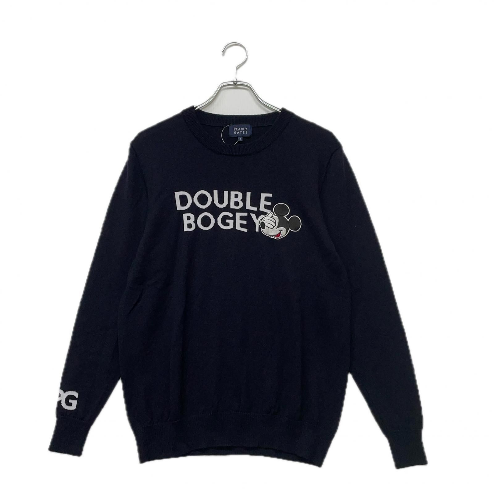 未使用級 パーリーゲイツ ミッキー付 ウール ニット ディズニー PG 紺 未使用級 パーリーゲイツ ミッキー付 ウール ニット ディズニー PG 紺