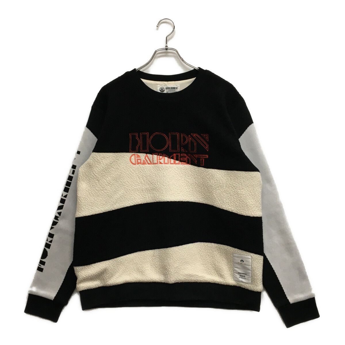 中古 メンズ ホーンガーメント HORN GARMENT ニット 50(LL) 黒×白