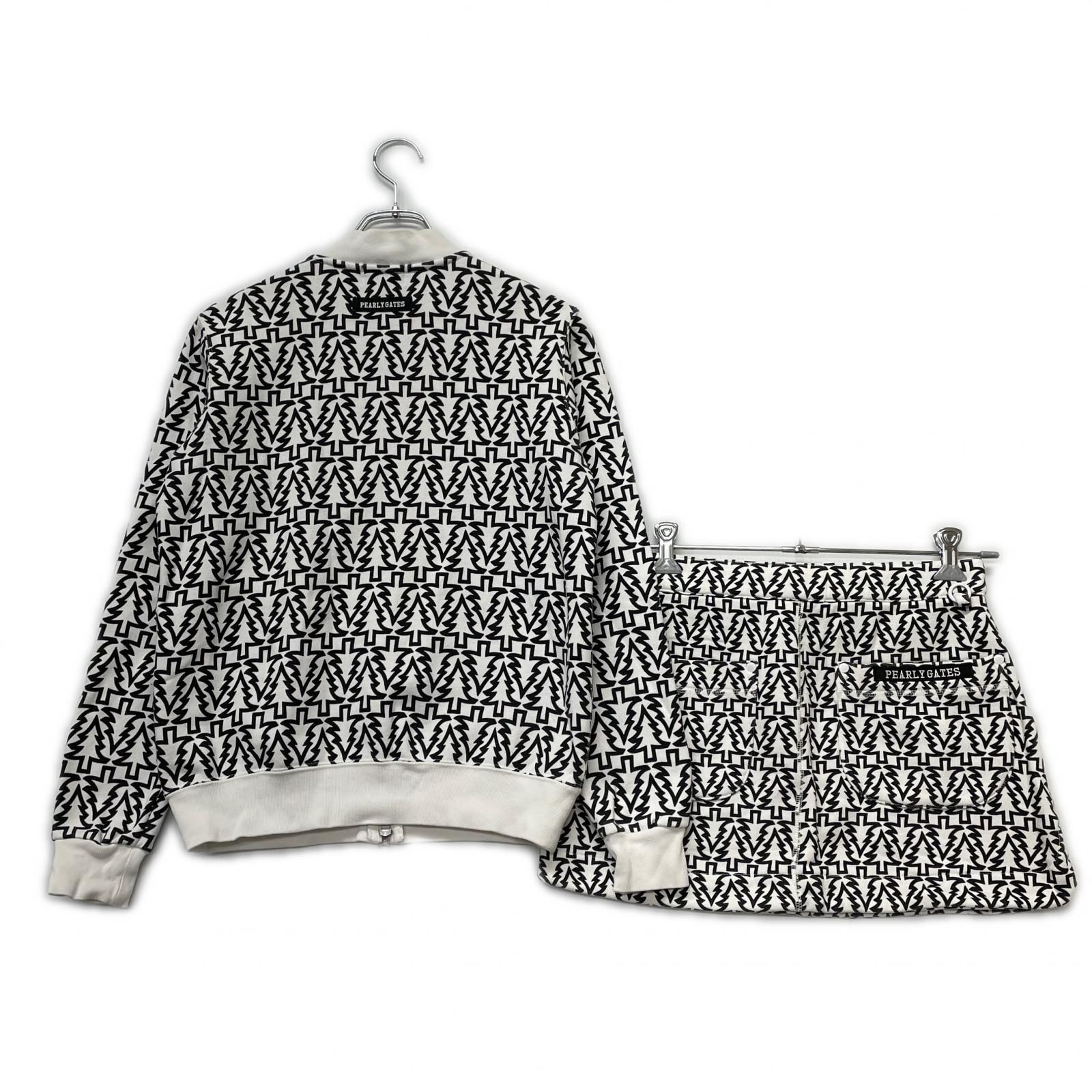 中古 レディース パーリーゲイツ PEARLY GATES セットアップ 0(S) 白