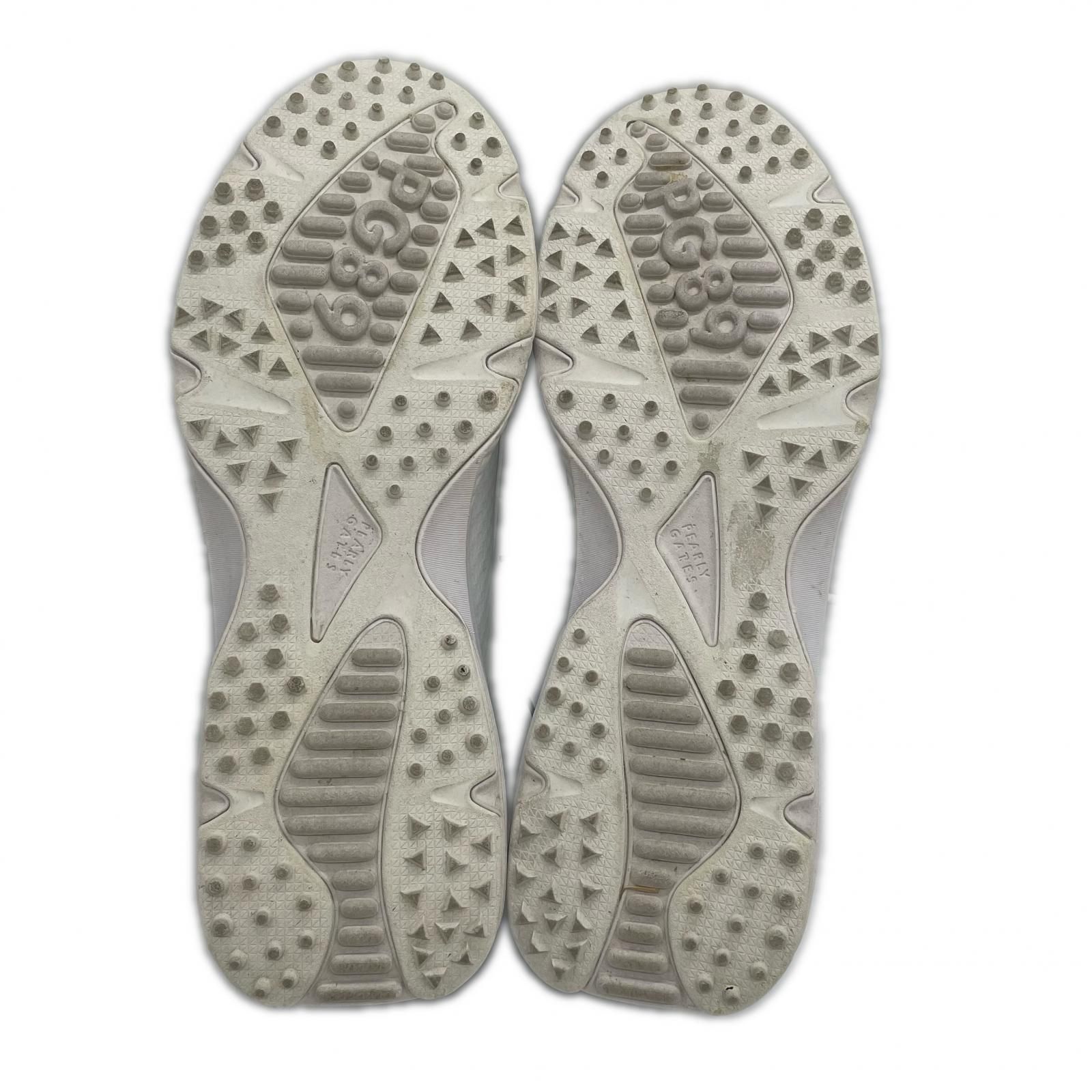 中古 パーリーゲイツ PEARLY GATES ゴルフシューズ 27.5cm 白 ロゴ