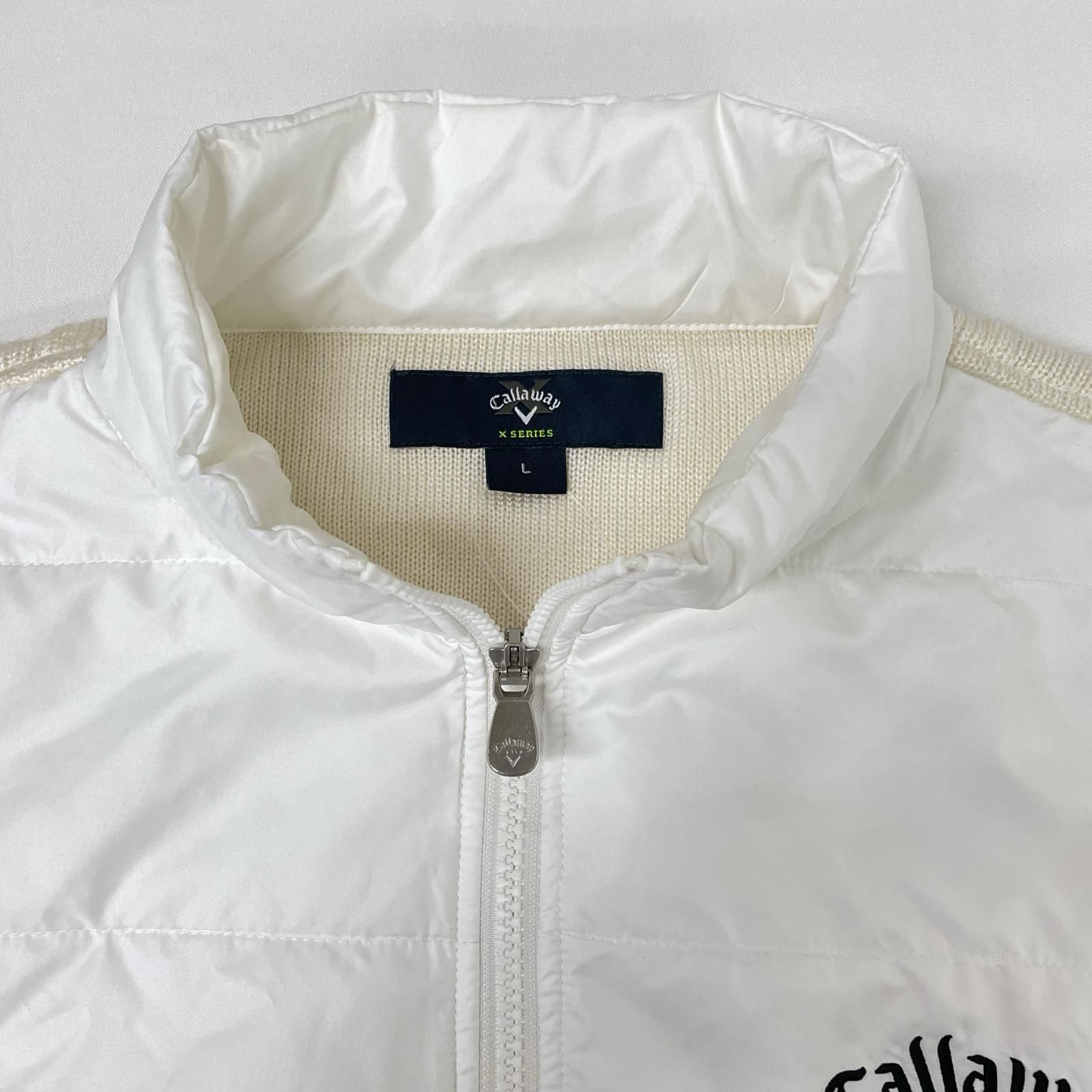 中古 メンズ キャロウェイ Callaway フルジップアウター L ホワイト 中