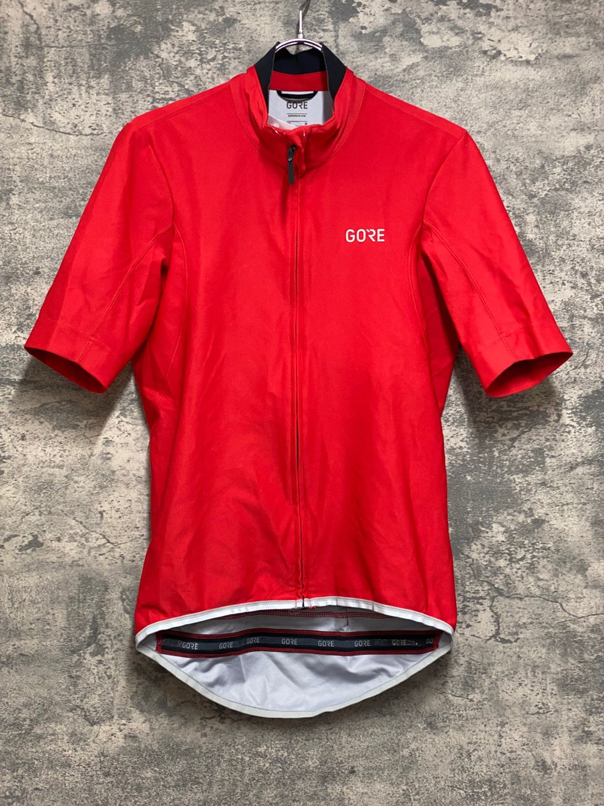 JP273 ゴア GORE 半袖 サイクルジャージ 赤 L GORE WINDSTOPPER - メルカリ