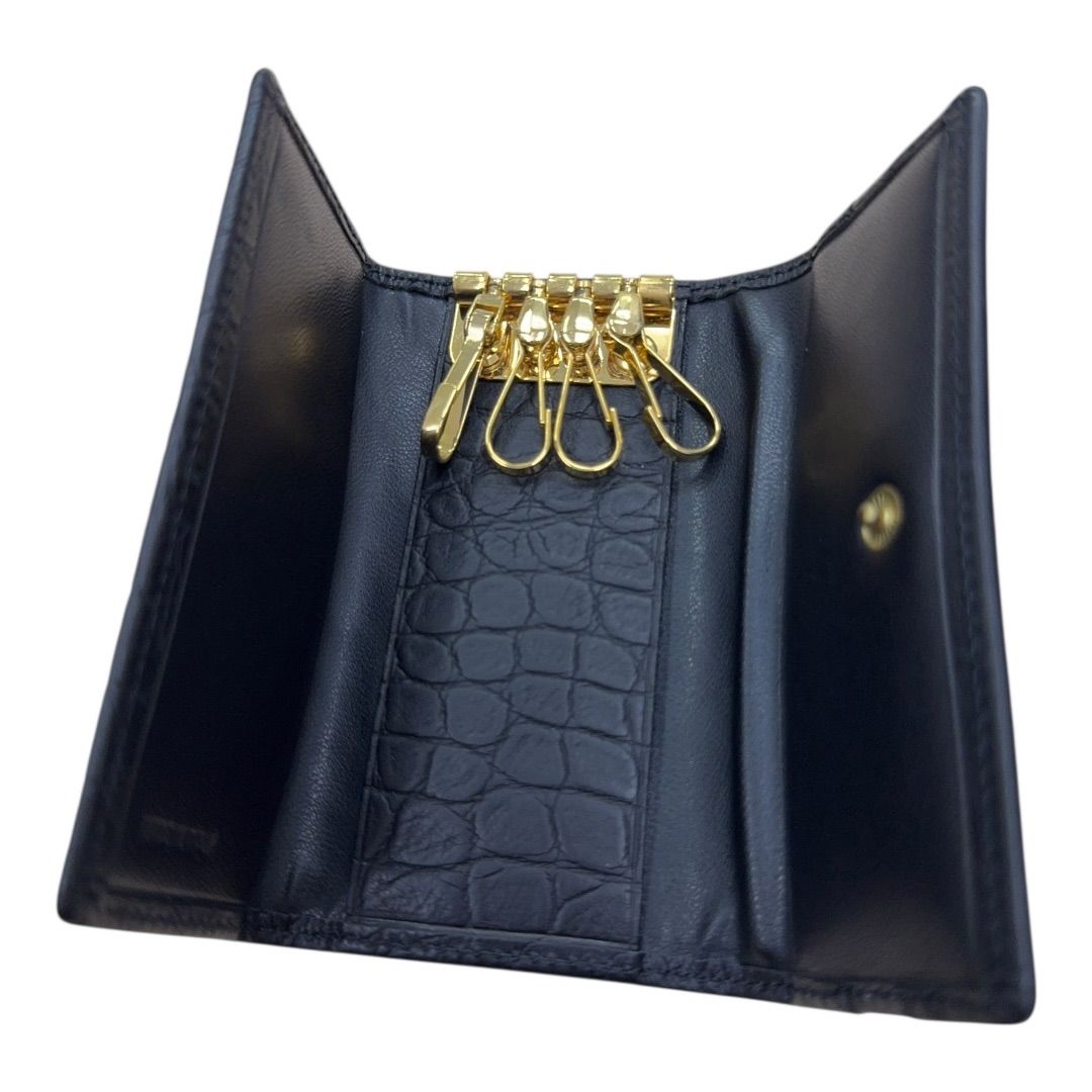 ヴァルサーチェ Versace 型押しレザー キーケース KeyCase - メルカリ