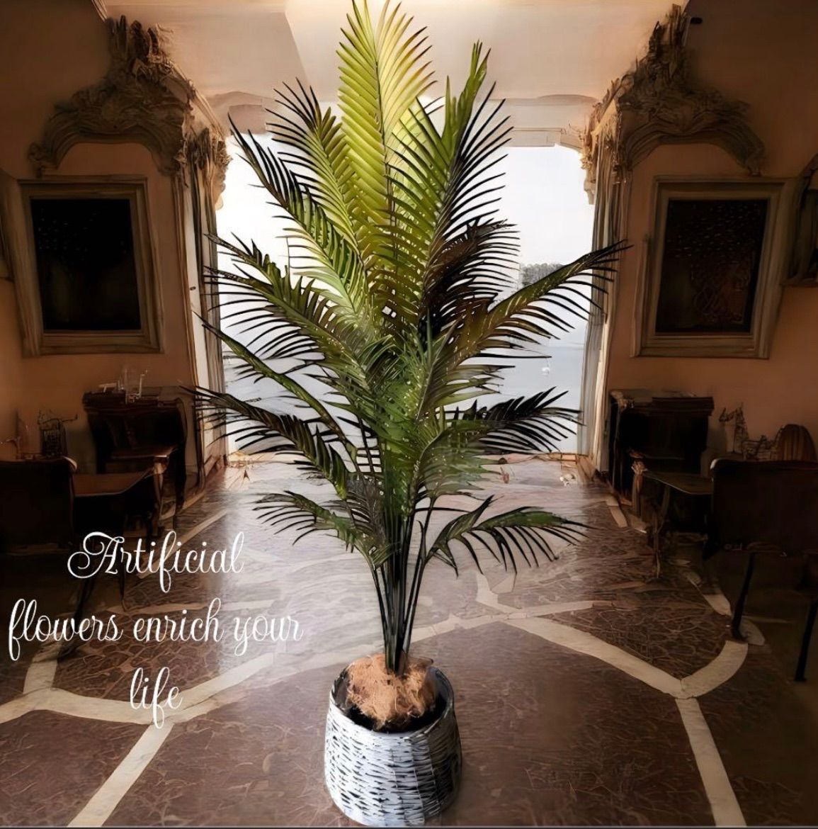 光触媒 人工観葉植物 ウォールグリーン フェイクグリーン アレカヤシ