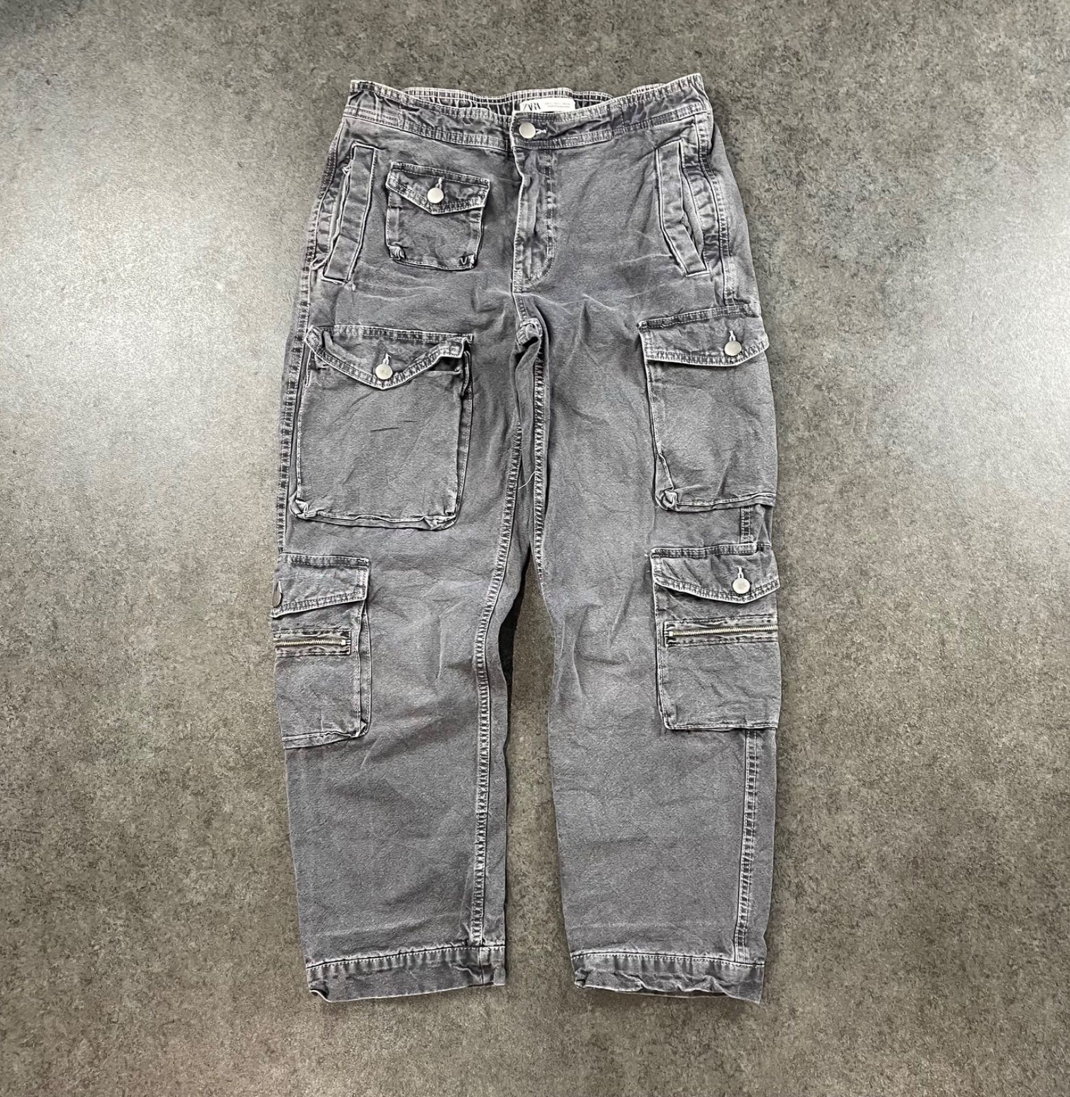 ZARA Denim Cargo Pants y2k ザラ デニム カーゴパンツ ユーティリティ