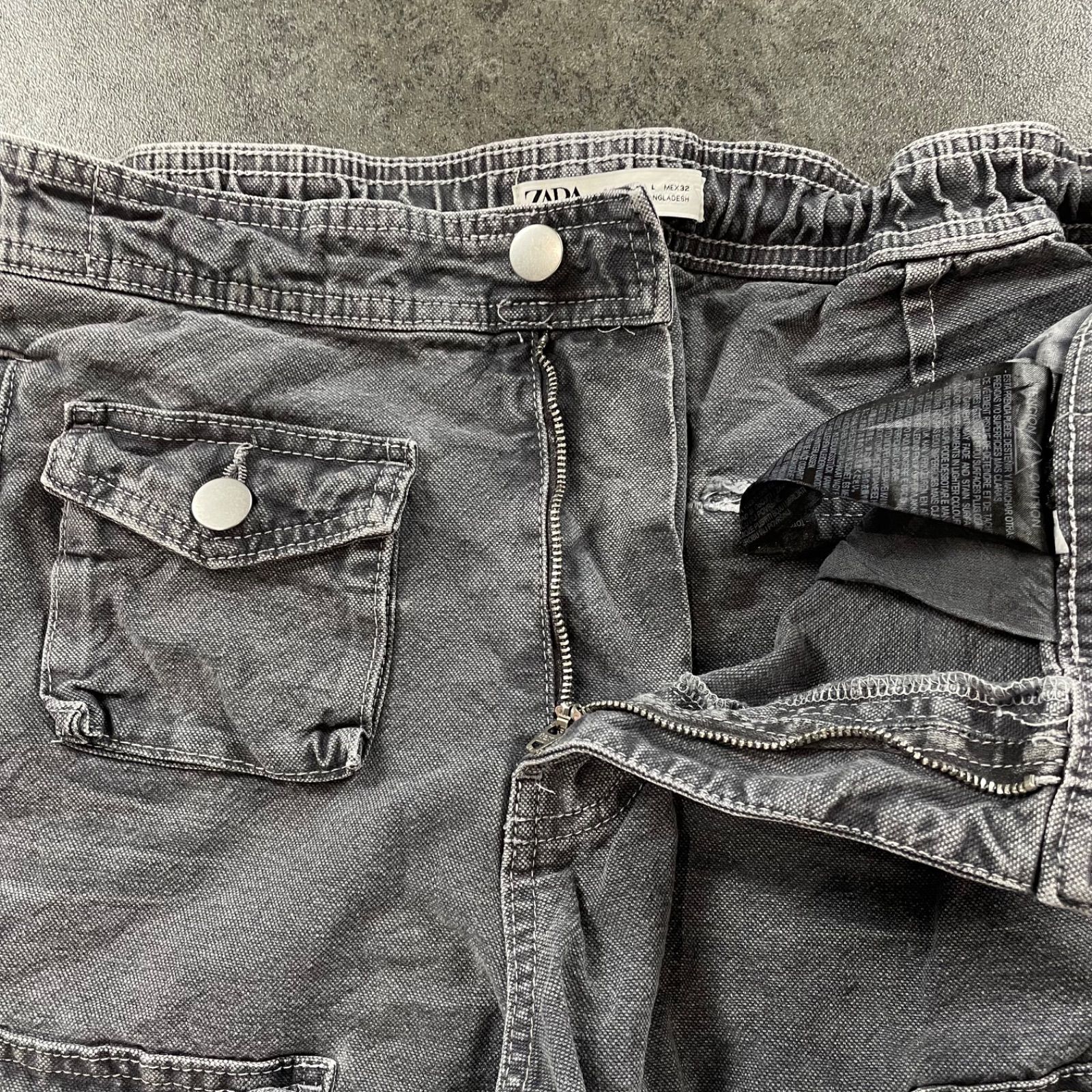 ZARA Denim Cargo Pants y2k ザラ デニム カーゴパンツ ユーティリティ